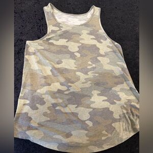 Mudd Camo Raceback Tank Top Lightweight Flowy Style Y2K Size Medium